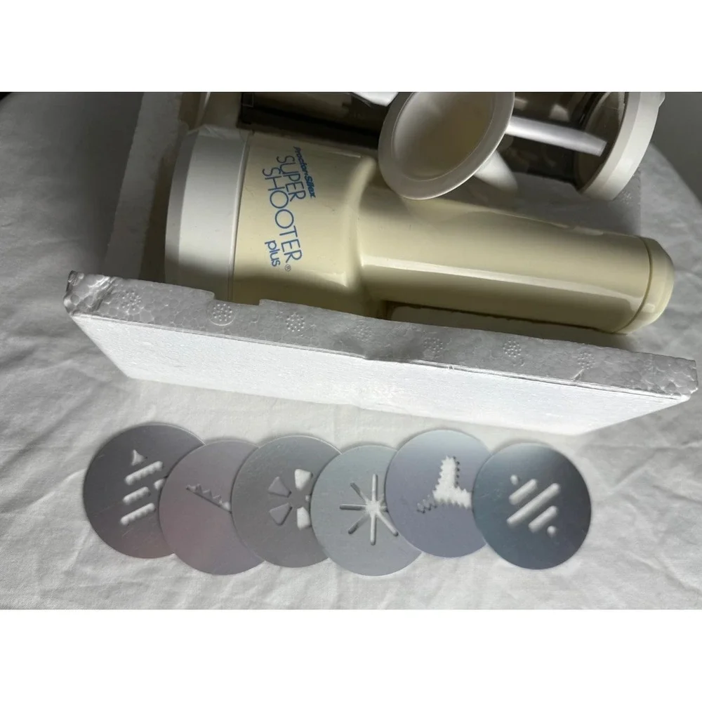 Vintage Proctor Silex Super Shooter Plus Cordless Cookie Press Food Decorator‎